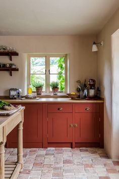 the kitchen is clean and ready for us to use