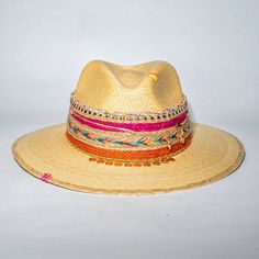 Handmade cowboy hat made with high quality fabrics and trims. ETA can take up to 14 days to delivered due to the fact that each pieces are handmade Crafts 2024, African Hats, Chapeau Cowboy, Suede Moto Jacket, Hat Handmade, Denim Flares, Style Expert, Cowboy Hat, Hat Making