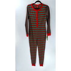 Women's Target Christmas Family Red Green Striped One Piece Pajamas Size Small Great Used Condition Up For Sale Is A One Piece Green Red Striped Family Christmas Pajamas (287-Tu6) Elf Pajamas, Buffalo Plaid Pajamas, Target Christmas, Flannel Pajama Sets, Womens Pajamas Pants, Cozy Loungewear, Striped One Piece, Plaid Pajamas, Family Christmas Pajamas