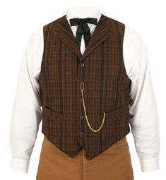 Day At The Park, Brass Buttons, Cotton Vest, Notch Collar