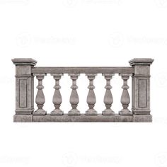 an image of a balcony railing on a white background