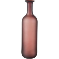 a brown glass vase is shown against a white background