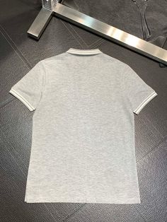 Size: XS, S, M, L, XL, XXL, XXXL It comes with Dust box, Care manual, Tag, and Paper bag.Size Guide: Classic Fitted Gray T-shirt, Fitted Gray Polo Collar Top, Gray Fitted Polo Collar Top, Fitted Gray Polo Collar T-shirt, Gray Fitted Polo Collar T-shirt, Things To Come, Mens Outfits, Clothes