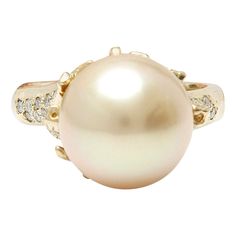 12.45 mm White South Sea Pearl 14K Solid Yellow Gold Diamond Ring Item Type: Ring Item Style: Cocktail Material: 14K Yellow Gold Mainstone: South Sea Pearl Stone Color: White Stone Shape: Round Stone Quantity: 1 Stone Dimensions: 12.45x12.45 mm Stone Creation Method: Natural Gemstone 1: Diamond Stone Color: F-G Stone Clarity: VS2-SI1 Stone Weight: 0.50 Carat Stone Shape: Round Stone Creation Method: Natural Stone Treatment Method: Not-treated Total All Stones Weight: 0.50 Carat Total Metal Weigh Diamond Bracelet Design, Gold Pearl Ring, Yellow Gold Diamond Ring, Bracelet Love, Gold Diamond Ring, Sea Pearl, South Sea Pearls, Sea Pearls, Gold Diamond Rings