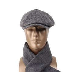 Step up your fashion game with our premium Newsboy hats, crafted from the finest quality fabric available. Our hats are the perfect combination of style and comfort, providing you with the ultimate accessory to complement any outfit. Whether you're looking to add a touch of sophistication to your everyday look or need the perfect accessory for a special occasion, our Newsboy hats are the perfect choice. Each hat is handmade with care, ensuring that you receive a one-of-a-kind product that is bot Peaky Blinders Hat, Men Christmas Gift, Gatsby Hat, Grey Herringbone, Wool Caps, Baker Boy, Hat Men, Man Hat, News Boy Hat