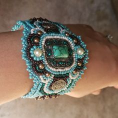 A Beautifully Handcrafted Cuff Bracelet That Will Make A Statement Every Time. New. Never Worn. One Of A Kind. A True Piece Of Art. Jewelry Turquoise, Piece Of Art, Bracelet Cuff, Handmade Bracelet, Turquoise Jewelry, Handmade Bracelets, Womens Jewelry Bracelets, Cuff Bracelet, Blue Brown