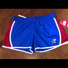 Brand New Never Worn. Perfect Condition. Casual Shorts For Cheerleading During Sports Season, Casual Cheerleading Shorts, Casual Shorts For Cheerleading, Casual Cheerleading Athletic Shorts With Elastic Waistband, Blue Shorts For Summer Sports Events, Blue Sports Shorts With Elastic Waistband, Blue Shorts For Sports Season, Blue Cheerleading Shorts, Blue Shorts For Cheerleading