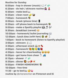 Sunday routine that’s keeps me organised and feeling good 🤩 Sunday Schedule Ideas, Study Schedule For Sunday, Sunday Glow Up Routine, 5 Am Routine List, Sunday Study Schedule, Productive Sunday Routine, Sunday Timetable, Sunday Study Routine, Routine List Ideas