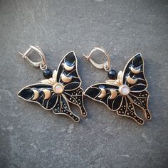 Whimsigoth Accessories, Whimsigoth Jewelry, Moth Jewelry, Moth Earrings, Beautiful Ethiopian, Celestial Gifts, Earrings Matching, Large Statement Earrings, Whimsical Jewelry