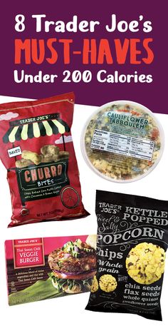 trader joe's must - haves under 200 calories are on the table