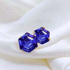 Tanzanite Stud Earring Natural Gemstone S925 Sterling Siver Earring Handmade Dainty Earring For Women Promise Love Gift For Her Gold Earings December Birthstone Earring Hexagon Tanzanite Earring Handmade Unique Designer Earring Real Tanzanite Latest Trendy Earring Diamond Halo Earring Wholesale Indian Product Manufacture Earring Gemstone: Tanzanite Stone Shape: Hexagon Stone Color:  Blue Material: Solid 925 Sterling Silver --------------------------------------------------------------------------------------------------------------- Tanzanite : Meaning Of Gemstone :- Beautiful lab made Tanzanite one of December birthstones alongside bridesmaids jewelry for a December wedding jewelry BENEFITS OF WEARING Gemstone :-Tanzanite is commonly believed to facilitate a higher consciousness and stimu Sapphire Earrings As A Gift, Pierced Sapphire Earrings As Gift, Sapphire Birthstone Earrings, Sapphire Gemstone Earrings For Gift, Sapphire Gemstone Earrings As Gift, Sapphire Earrings For Gifts, Tanzanite Studs, Halo Diamond Earrings, Tanzanite Earrings