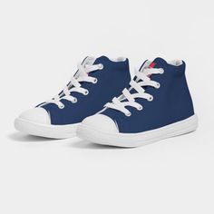 KOTD - Hightop Shoe - One4Boys Blue Mid-top Canvas Shoes For Streetwear, Blue Casual Cotton High-top Sneakers, Blue Mid-top Canvas Shoes With Rubber Sole, Cotton High-top Sneakers With Round Toe For Summer, Blue High-top Canvas Shoes For Sports, Blue High-top Canvas Shoes With Rubber Sole, Blue Canvas High-top Sneakers For Sports, Summer Cotton High-top Sneakers With Round Toe, Blue Sporty High-top Sneakers With Cotton Material