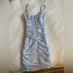 Super Cute Mini Dress In Great Condition! Is A Size Xxs But Is Very Stretchy So Def Can Fit A Xs Or S. H&m Fitted Summer Mini Dress, H&m Fitted Summer Dresses, Fitted H&m Summer Dresses, Fitted Summer Dresses By H&m, Fitted Blue H&m Dress, Fitted H&m Mini Dress For Summer, Fitted H&m Mini Dress For Brunch, Blue H&m Mini Dress For Summer, H&m Blue Mini Dress For Summer