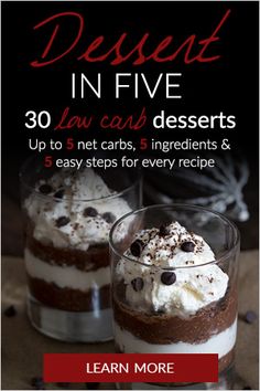 dessert in five 30 law - cab desserts up to 5 cars, 5 ingredients & 3 easy steps for every recipe