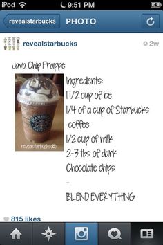 a cup of coffee with whipped cream and chocolate toppings on top is shown in the text box