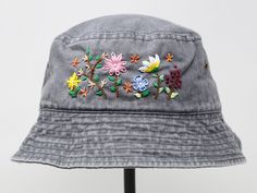 Item: mushroom embroidered bucket hat Material: 100% cotton Size: one size fits most Embroidery: hand made with acrylic thread Free first class shipping, upgradable priority mail service. 30 days return policy, feel confident at your purchase! Casual Summer Hats With Custom Embroidery, Custom Embroidered Summer Hats With Adjustable Fit, Custom Embroidered Cotton Hats For Summer, Casual Embroidered Festival Hats, Casual Embroidered Bucket Hat For Beach, Handmade Cotton Bucket Hat For Festivals, Summer Cotton Hat With Embroidered Patch, Custom Embroidered Cotton Summer Hats, Handmade Cotton Bucket Hat