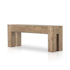 Abaso Console Table Angled View Four Hands Ubud Console, Organic Modern Living Room, Rustic Console Tables, Oak Console Table, Joinery Details, Dovetail Joinery, Mcgee & Co, Rustic Lodge, Oak Table