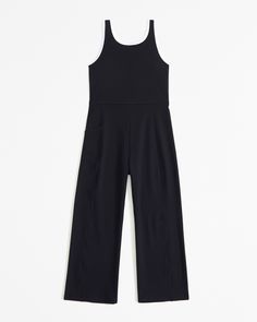 Versatile active jumpsuit in a soft synthetic fabric, with 4-way stretch and sweat-wicking properties. Features scoop neckline, adjustable straps and side pockets. Abercrombie Kids, Synthetic Fabric, Dress Romper, Scoop Neckline, Adjustable Straps, Girls Dresses, Jumpsuit, Rompers, Fabric