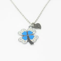 ♥ Flower Enamel Necklace Silver Flower Enamel Charm Necklace Flower Gift Flower Charms Valentine Gift Personalized Necklace Initial Necklace ♥ This is a beautiful flower charm with hand stamped initial charm on a stainless steel chain, You able to choose initial from a drop down menu, ♥ You will receive 1 necklace ♥ Flower Charm 28x34 x2 mm ♥ Initial charm 10 mm choose from a drop down menu ♥ Stainless steel chain 18 inches ♥ Shipping Fee : One shipping fee for all items paid in one transaction/ Silver Necklaces With Flower Charm For Good Luck, Silver Necklace With Flower Charm For Good Luck, Nickel-free Flower Charm Necklace, Silver Hypoallergenic Flower Necklace, Peach Necklace, Personalised Bangle, Flower Charm Necklace, Clover Flower, Gift Flower