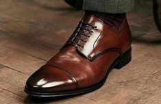 (eBay) (eBay) Find many great new & used options and get the best deals for Elegant Dark Brown Cap Toe Handmade Lace Up Shoes For Men at the best online prices at eBay! Free shipping for many products! Handmade Lace, How To Make Shoes, Mens Oxfords, Up Shoes, Shoes For Men, Lace Up Shoes, On Shoes, Wedding Shoes, Leather Heels