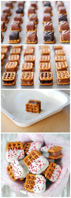 some waffles that have been made to look like cars