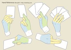 several hands holding cards and gloves on top of each other, with one hand in the middle