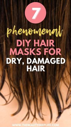 [PaidLink] Get The Healthy, Silky Hair You Deserve One And For All And Repair Your Dry, Damaged Mane With These Seven Simple Diy Hair Masks! Give You Hair The Nourishment It Needs With Many Ingredients You Probably Already Have In Your Kitchen! #howtomakehairmaskfordamagedhair Hair Masks For Oily Hair, Diy Hair Mask For Oily Hair, Hair Mask For Oily Hair, Mask For Oily Hair, Mayo Hair Mask, Remedies For Dry Hair, Dry Hair Mask