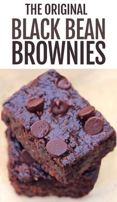 the original black bean brownies