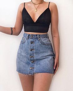 Black Top, Daily Outfits, Aesthetic Clothes