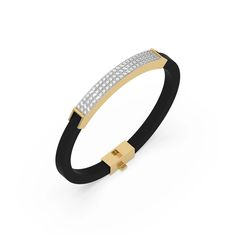 This three-row diamond bracelet features a stylish design adorned with 69 round-cut diamonds. These diamonds are set in a shared prong setting, with a total carat weight of around 1.77. The bracelet is accentuated by a premium rubber band, available in black, brown, or blue, adding a modern flair to this accessory. ✦ 𝐒𝐭𝐨𝐧𝐞 𝐃𝐞𝐭𝐚𝐢𝐥𝐬✧ Shape: Round✧ Stone Size: 1.77 CT✧ No of Diamonds: 69✧ Stone Type: Lab Grown Diamond ✧ Diamond Clarity: VS1+✧ Diamond Color: E-F ✦ 𝐁𝐫𝐚𝐜𝐞𝐥𝐞𝐭 𝐃𝐞𝐭 Rubber Bracelets, Mens Gold Bracelets, Halo Earrings, Halo Earrings Studs, Gold Bracelets, Vs Diamond, Diamond Charm, Mens Gold, Blue Jewelry