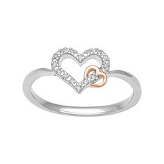 This beautiful Love Always diamond accent promise ring adds a touch of style to any of her ensembles, making it a perfect way to show your love and commitment. Click on this JEWELRY & WATCHES GUIDE to learn about fit, styles, materials and more! This beautiful Love Always diamond accent promise ring adds a touch of style to any of her ensembles, making it a perfect way to show your love and commitment. Click on this JEWELRY & WATCHES GUIDE to learn about fit, styles, materials and more! FEATURES Argentium Silver Jewelry, Heart Promise Rings, Heart Women, Argentium Silver, Love Always, White Sapphire, Beautiful Love, Silver Diamonds, Promise Ring