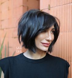 Volume Haircut, Choppy Bob With Bangs, Choppy Haircuts, Choppy Bob Haircuts, Polished Hair, Bob Hairstyles With Bangs