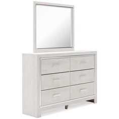 Altyra White Queen Upholstered Panel Bedroom Set with Dresser, Mirror, Chest and 2 Nightstands - Ornate Home Dining Room Storage Cabinet, Bookcase Bedroom, Platform Bedroom Sets, White Chest Of Drawers, Panel Bedroom, Dresser And Mirror, Bookcase Bed, Bookcase Headboard, Queen Panel Beds