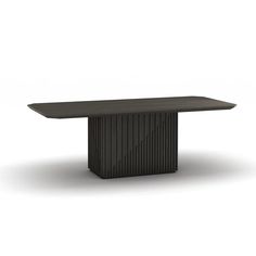 a black table on a white background with the top turned to look like a rectangle shape