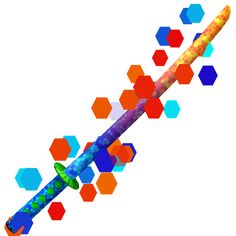 Rainbow Omega Katana - ROBLOX The Rainbow, Kids And Parenting, House Colors, To Create, Gaming Logos, Rainbow