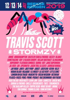 the poster for travis scott's stormzy show at party in the park on friday,