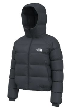 The North Face Hydrenalite Hooded Down Jacket | Nordstrom Puffer Jacket Outfit North Face, North Face Cropped Puffer, North Face Hydrenalite, Camping Fabric, Down Parka Women, Bib Snow Pants, Patagonia Down Sweater, Water Repellent Jacket, Cropped Puffer Jacket