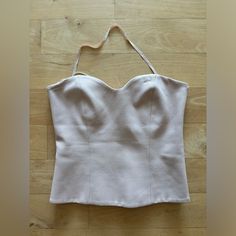 Stunning Tube Top Never Worn Can Be Made A Halter Top (Piece Will Come With The Top But It Is Detachable) Size Xs Zipper In Side To Get It On. Beige Strapless Top For Party, Zara Fitted Cami Crop Top, Zara Elegant Top With Built-in Bra, Elegant Zara Top With Built-in Bra, Elegant Zara Tops With Built-in Bra, Fitted Beige Zara Crop Top, Fitted Feminine Beige Crop Top, Pink Tube Top, Wants And Needs