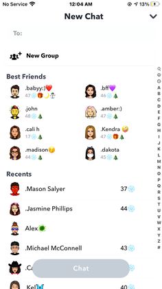 an iphone screen showing the new group and friends in different avatars on each phone