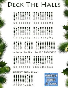 a poster with the words deck the hall on it