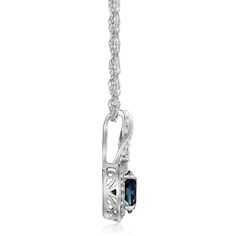 Sterling silver pendant with one 7 millimeter round lab-created alexandrite, one 2. 50 millimeter round lab-created white sapphire and thirty-seven 1 millimeter round lab-created white sapphires18 inch sterling silver rope chain | Lab-Created Alexandrite & White Sapphire Pendant Necklace | Sterling Silver | Helzberg Diamonds White Gold Necklace With Birthstone And Lab-created Sapphire, White Gold Necklace With Lab-created Sapphire Birthstone, Silver Necklace With Lab-created Sapphire In Prong Setting, Silver Necklace With Prong-set Lab-created Sapphire, Fine Jewelry Silver Birthstone Necklace With Diamond Cut, White Gold Jewelry With Lab-created Sapphire, Silver Birthstone Necklace With Diamond Accents, Silver Necklace With Lab-created Sapphire In Fine Jewelry Style, Silver Necklace With Diamond Accents And Lab-created Sapphire