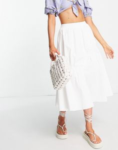 Fits Modest, Urban Revivo, Mid Length Skirts, Love At First, Women Skirts Midi, White Skirts, Summer Essentials, Online Shopping Clothes, Latest Fashion Clothes