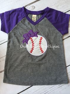 Raglan Baseball Bow Shirt Personalized Shirt by OurLilBowtique Cotton Baseball Jersey With Short Sleeves For Fans, Cotton Short Sleeve Baseball Jersey For Fans, Team Spirit Cotton Baseball Jersey For Baseball Season, Cotton Baseball Jersey For Team Spirit, Cotton Baseball Team Jersey, School Spirit Baseball Jersey For Baseball Season, School Spirit Short Sleeve Baseball Jersey For Game Day, School Spirit Baseball Jersey For Game Day, Game Day School Spirit Short Sleeve Baseball Jersey