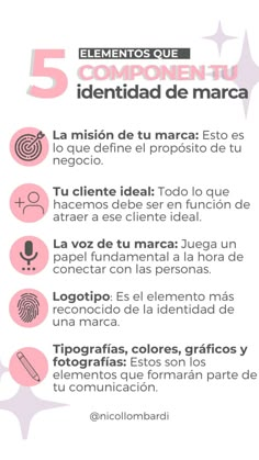 the five steps to writing in spanish with pictures and text on it, including an image of