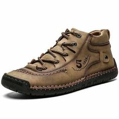 Men's High Top Shoes lace up Round Toe Non-slip Leisure Flats Loafers casual | eBay Casual Lace-up Leather Shoes With Stitched Sole, Casual High-top Lace-up Shoes With Leather Sole, Casual Brown Lace-up Shoes With Durable Sole, Casual Brown Lace-up Shoes With Stitched Sole, Casual Outdoor Lace-up Leather Shoes, Casual Lace-up Leather Shoes For Outdoor, Casual Outdoor Leather Shoes With Plain Toe, Casual Plain Toe Leather Outdoor Shoes, Casual Leather Shoes With Plain Toe For Outdoor