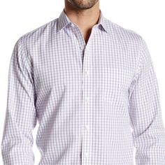 - Glacier Blue Plaid - Cutaway Collar - Front Button Closure - Long Sleeves - Chest Patch Pocket - Regular Fit - Shirttail Hem - Approx. 31" Length 100% Cotton Casual Purple Business Tops, Casual Purple Tops For Business, Purple Button-up Business Casual Shirt, Purple Button-up Shirt For Business Casual, Purple Button-up Top For Business Casual, Purple Shirt For Business Casual Spring, Spring Purple Shirt For Business Casual, Spring Business Casual Purple Shirt, Red Flannel Shirt