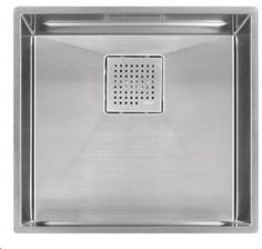 stainless steel sink with square drain