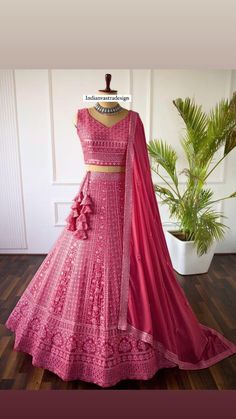 Contact us for any queries about product or shop. Lehenga : Faux Georgette With Sequence Thread Work Inner : American crept in lehenga choli : Faux Georgette Fabric With Thread Work (unstitch) Duppta : Faux Georgette Fabric with Embroidery work & Lace Border ( 2.25 Metre) Size : Semi Stitched Work : Sequence Embroidery Thread Work Care : Dry Clean Type : Party Wear Lehenga Choli, Engagement Lehenga choli, Wedding Lehenga Choli Designer Lengha Choli, Indian Wedding Lengha, Sangeet Function, Designer Lengha, Plain Lehenga, Embroidery Thread Work, Engagement Lehenga, Bridesmaid Lehenga, Sequence Embroidery