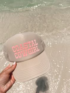 Coastal Cowgirl Trucker Hat is the mesh back feels comfortable all day long. Good for exercises such as walking, cycling, and golfing. This Trucker Hat is also ideal for attending sporting events and sunbathing at a beach, pool, or lake. It is also, fun for boating, camping, music festivals, bonfires, summer camp, lounging, outdoor events, and baseball games to name a few. This Adjustable Head Cap is made of polyester material which is more Durable and Comfortable. It is great for summer wear an Cricut Hat Ideas For Men, Trucker Hat For Women, Coastal Cowgirl Trucker Hat, Beach Trucker Hats For Women, Cowgirl Trucker Hat, Beach Trucker Hat, Trucker Hat Sayings, Cute Trucker Hats, Coastal Cowgirl Hat