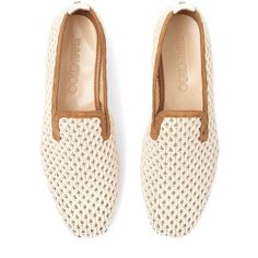 Got The Wrong Size Elegant Slip-on Moccasins With Woven Sole, Elegant Slip-ons With Woven Sole And Round Toe, White Slip-on Loafers With Perforated Toe Box, White Summer Loafers With Flat Heel, White Summer Loafers, White Slip-on Loafers, White Slip-on Loafers For Summer, White Flat Loafers For Summer, Elegant Cream Loafers For Summer